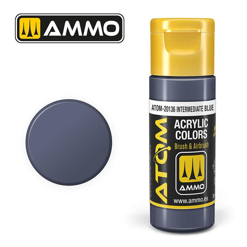 MiG Ammo ATOM COLOR Intermediate Blue FS35164 - RAL7031 - ANA608 (20136)